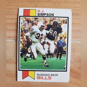 Vintage OJ Simpson Football Card